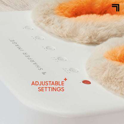Shiatsu Relax Luxe Foot Massager showing adjustable settings