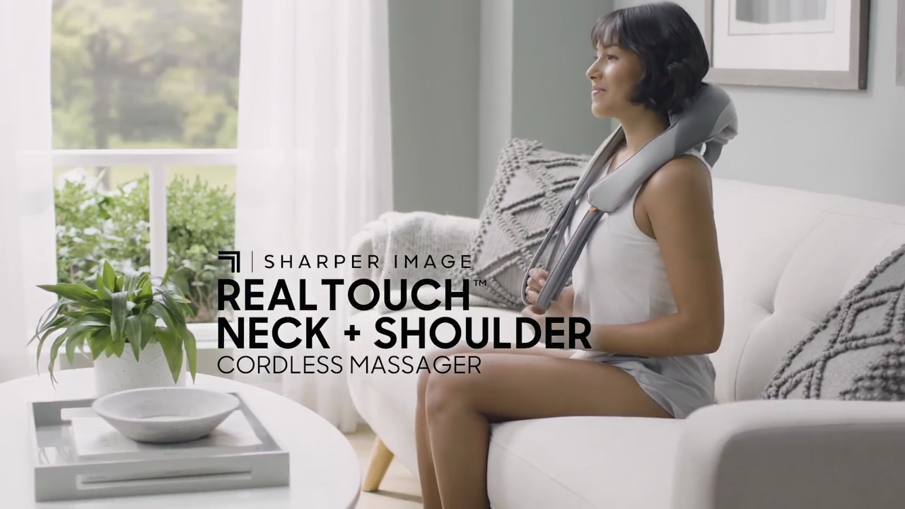 Realtouch® Neck + Shoulder Cordless Deep Tissue Massager product demonstration
